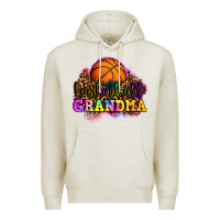 Oatmeal Heather basketball grandma Premium Hoodie - OliviaCreatesArt
