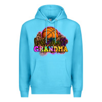 Ocean Blue basketball grandma Premium Hoodie - OliviaCreatesArt