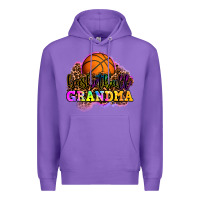 Purple basketball grandma Premium Hoodie - OliviaCreatesArt