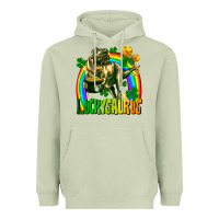 Matcha luckysaurus St. Patricks Day Heavyweight Hoodie - FaDigitalArtStudio