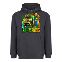 Smoke luckysaurus St. Patricks Day Heavyweight Hoodie - FaDigitalArtStudio