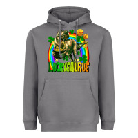 Storm luckysaurus St. Patricks Day Heavyweight Hoodie - FaDigitalArtStudio