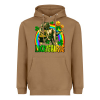 Toasted Coconut luckysaurus St. Patricks Day Heavyweight Hoodie - FaDigitalArtStudio