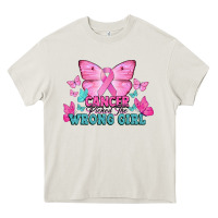 Cream cancer picked the wrong girl Heavy Core Tee - NancyCooperArtShop
