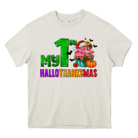 Cream my first hallothanksmas Heavy Core Tee - AdoDesignShop