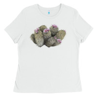 White cob beehive cactus Ladies Tee - LillyAllenDesigns
