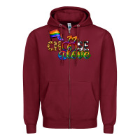 Burgundy Western choose love Zipper Hoodie - CowGirlArtShop