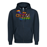 Navy Western choose love Zipper Hoodie - CowGirlArtShop