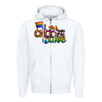 White Western choose love Zipper Hoodie - CowGirlArtShop