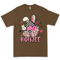 Cacao boujee checkered easter bunny egg trending Premium Tee - MaliasSmallBusiness
