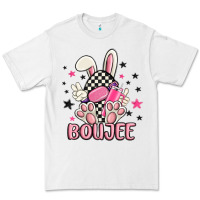 White boujee checkered easter bunny egg trending Premium Tee - MaliasSmallBusiness