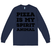Navy Pizza Is My Spirit Animal Long Sleeve Tee - Bettercallsaul