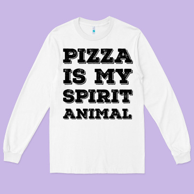 Pizza Is My Spirit Animal Long Sleeve Tee Designed By Bettercallsaul