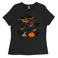 Black Witch Ladies Tee - NancyCooperArtShop