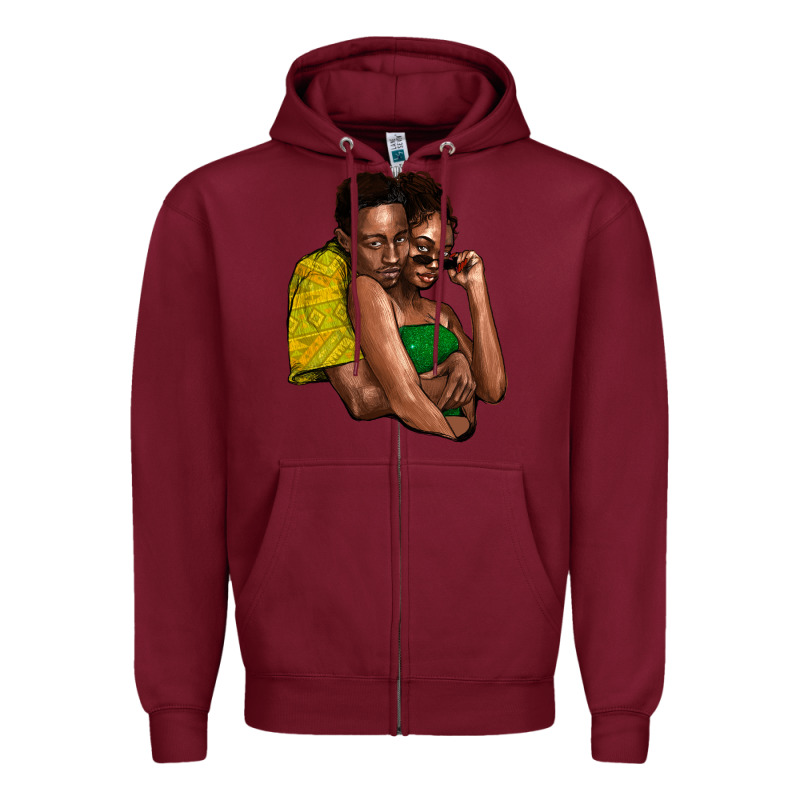Black Couple Zipper Hoodie by HowdyJamesFarm | Teevron