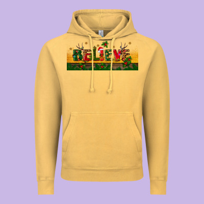 Christmas Believe Vintage Hoodie Designed By Bundleandbundleshop