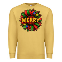 Merry Christmas With Light Sunflower Bbs Premium Sweatshirt | Teevron