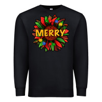 Black merry christmas with light sunflower bbs Premium Sweatshirt - BundleAndBundleShop