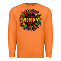 Carrot merry christmas with light sunflower bbs Premium Sweatshirt - BundleAndBundleShop