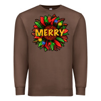Chestnut merry christmas with light sunflower bbs Premium Sweatshirt - BundleAndBundleShop