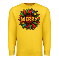 Lemon merry christmas with light sunflower bbs Premium Sweatshirt - BundleAndBundleShop