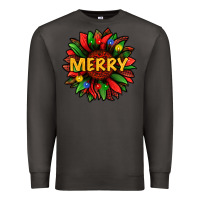 Smoke merry christmas with light sunflower bbs Premium Sweatshirt - BundleAndBundleShop