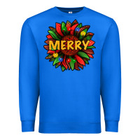 True Royal merry christmas with light sunflower bbs Premium Sweatshirt - BundleAndBundleShop