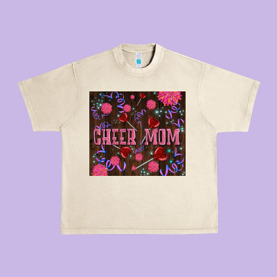 Cheer Mom Party Urban Heavy Tee Designed By Lillyallendesigns