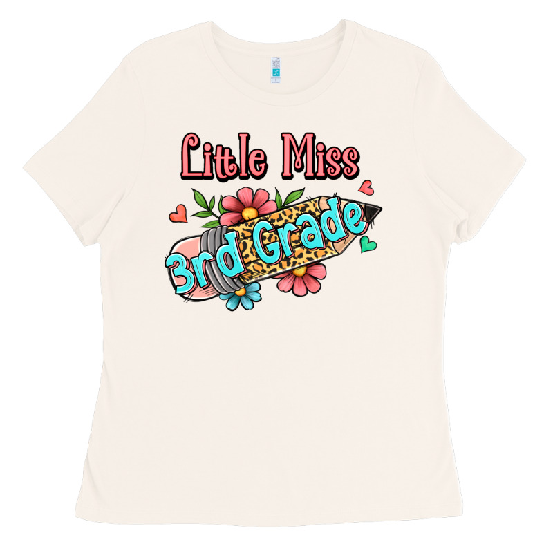 Little Miss Third Grade Ladies Tee by Jasminsmagicworld | Teevron