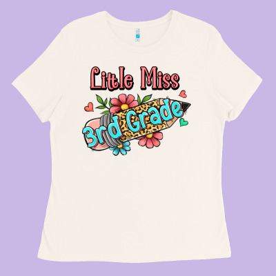 Little Miss Third Grade Ladies Tee Designed By Jasminsmagicworld