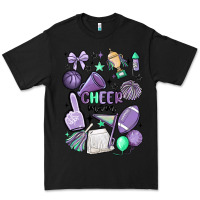 Black cheer mom Premium Tee - MaliasSmallBusiness