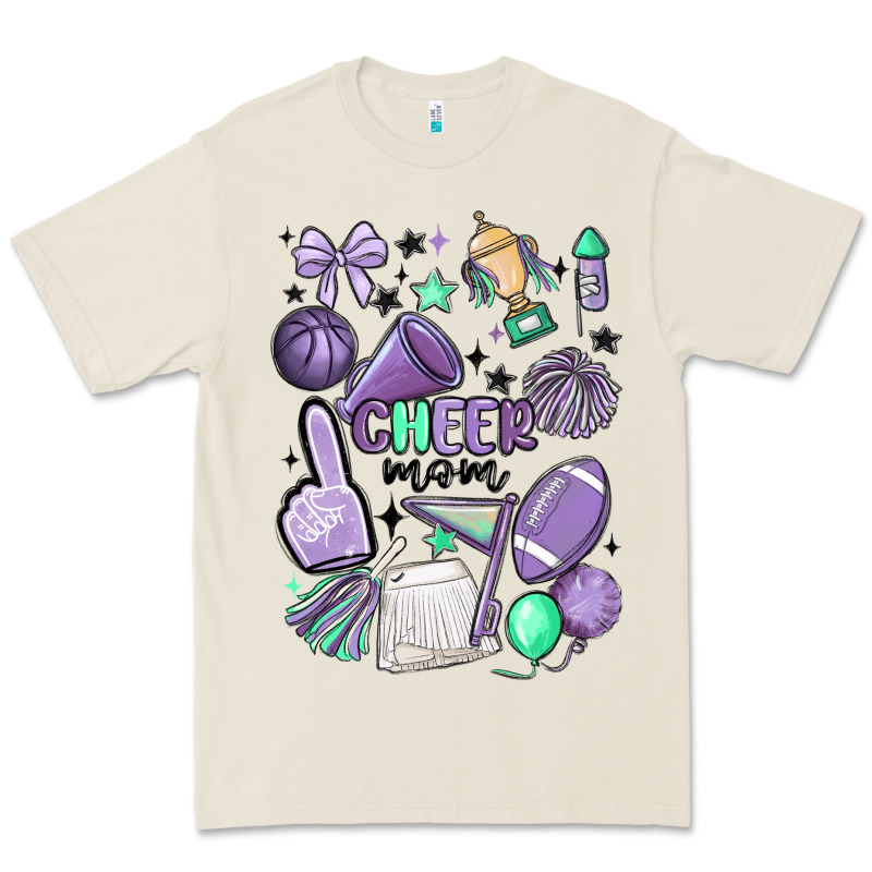 Cheer Mom Premium Tee by MaliasSmallBusiness | Teevron