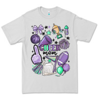 Dove Grey cheer mom Premium Tee - MaliasSmallBusiness