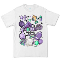 White cheer mom Premium Tee - MaliasSmallBusiness