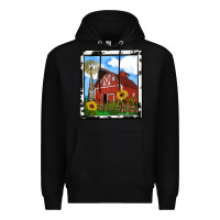 Black rustic western barn olivia Premium Hoodie - OliviaCreatesArt