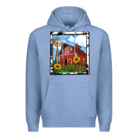 Colony Blue rustic western barn olivia Premium Hoodie - OliviaCreatesArt