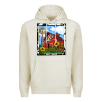 Oatmeal Heather rustic western barn olivia Premium Hoodie - OliviaCreatesArt