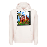 Pale Pink rustic western barn olivia Premium Hoodie - OliviaCreatesArt