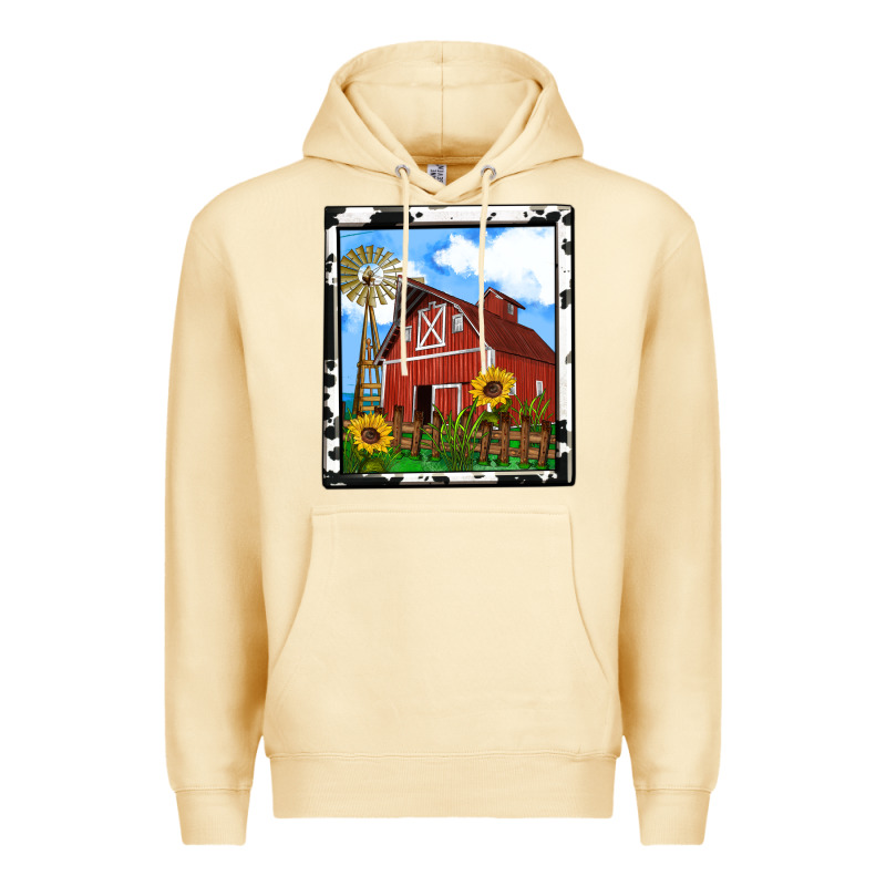 Rustic Western Barn Olivia Premium Hoodie by OliviaCreatesArt | Teevron