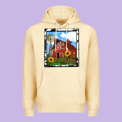 Rustic Western Barn Olivia Premium Hoodie Designed By Oliviacreatesart