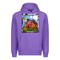 Purple rustic western barn olivia Premium Hoodie - OliviaCreatesArt