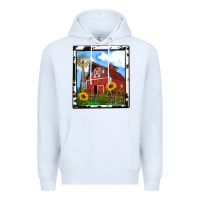 White rustic western barn olivia Premium Hoodie - OliviaCreatesArt