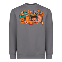 Storm Kidney Cancer coffee cups orange ribbon Heavyweight Sweatshirt - NancyCooperArtShop