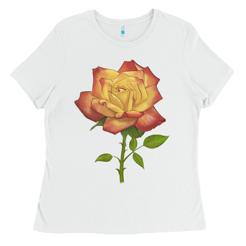 Rainbow's End Rose Ladies Tee by LillyAllenDesigns | Teevron