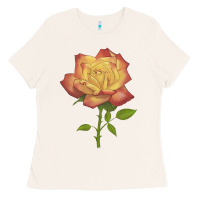 Bone rainbow's end rose Ladies Tee - LillyAllenDesigns