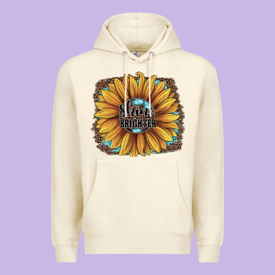 Shine Brighter Premium Hoodie Designed By Jahusdesignshop