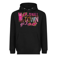 Black small town girl with flowers bbs Heavyweight Hoodie - BundleAndBundleShop