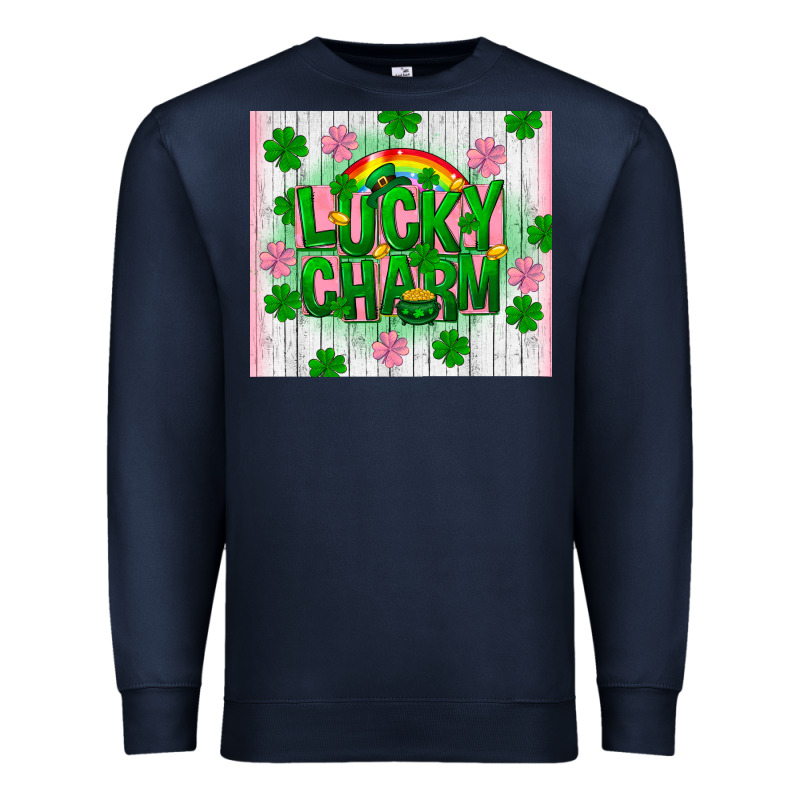 Lucky Charm St Patricks Day Premium Sweatshirt by FaDigitalArtStudio | Teevron