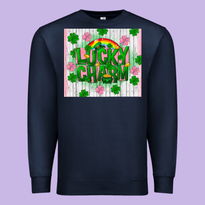 Lucky Charm St Patricks Day Premium Sweatshirt Designed By Fadigitalartstudio