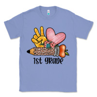 Colony Blue peace love 1st grade Classic Tee - JahusDesignShop